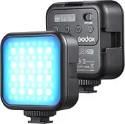 LAPOOH LED6R LED Video Light Rechargeable Mini Fill-in Light 3200K-6500K Dimmable 13 Lighting Effects Support Magnetic Adsorption with 3 Cold Shoe Mounts for Vlog Live Streaming Product
