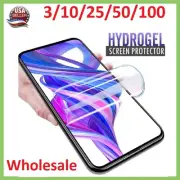 LOT Hydrogel Screen Protector Tempered Glass For iPhone 16 15 14 13 12 11 XS XR