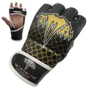 MMA Synthetic Leather Boxing Gloves Sparring Kick Thai Gym PunchingBag Half Mitt