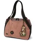 New Chala Bowling Tote Large Bag Dusty Rose Pink Pleather GOAT Coin Purse gift