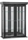Design Toscano Country Tuscan Hardwood Wall Curio Cabinet: Ebony Black Finish