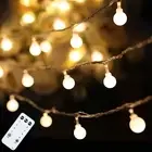 Globe String Lights 59 Ft 100 LED Christmas Lights Plug in with Remote Timer,...