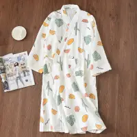 在飛比找蝦皮商城優惠-日式和服長袍 和服睡袍 和服浴衣純棉雙層棉紗 家居服睡衣 睡