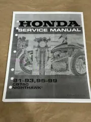 Paper Service Shop Repair Manual 1991-1999 Honda CB750 Nighthawk 750