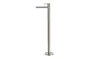 VALE Molla Floor Standing Bath Mixer with Swivel Spout - Brushed Nickel