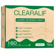 Laundry Detergent Sheets up to 160 Loads (80sheets), Unscented, Laundry Deter...