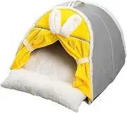 Pet Cat Dog House Warm Soft Nest with Cushion Cat Tery Home Cat Dog Bed for Floor Outdoor Kitten Indoor Cats Pet Supplies, M