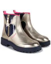 Billieblush Sequin Heart Metallic Boot