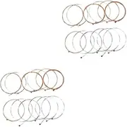 SUPVOX 24 Pcs Guitar Strings Set Stainless Steel Electric Guitar Strings for Acoustic Guitar Tight String Winder Proprietary Coating