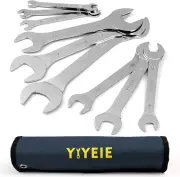 Super-Thin Open End Wrench Set, 9-Piece SAE, 1/4" to 1-1/16", Chrome Vanadium St