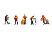 N15069 Noch OO/HO Gauge Parcel Carriers (6) Figure Set