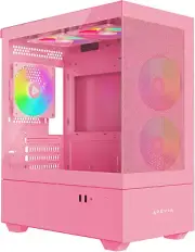 Phantom-Mesh-Pk Phantom Micro-Atx Dual-Chamber Mesh Gaming PC Case W/ 5X 120Mm A