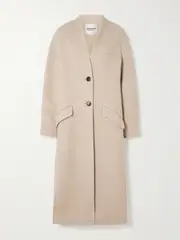 [Marant Étoile] Marant Étoile - Eris Wool-blend Coat - Beige - FR 40 FR 40 Neutrals