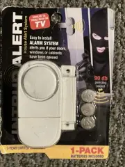 Alert Home Door Alarm System 1-Pack NEW 90db Windows / Doors / Homes