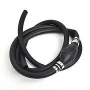 Universal 5/16 inch Gas Hose Fuel Line Assembly Primer Bulb For Boat Outboard Marine, Black