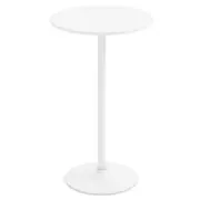 Costway Round Bar Table Bistro Stand High Coffee Table White