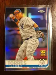 2019 Topps Chrome Gleyber Torres REFRACTOR #86 NY YANKEES