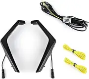 LED Front Accent Light RZR XP 1000 Turn Signal Fang Lights with Chasing Color, for Polaris, RZR XP 1000 Turbo 2019 2020 2021 LED Center Grill Light