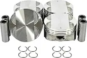 DNJ P336.40 Oversize Piston Set for 2006-2015 / Buick, Chevrolet, GMC, Pontiac, Saturn/Aura, Cobalt, Equinox, Impala, Ion, LaCrosse, Malibu, Regal, Sky, Solstice, Terrain, Vue / 2.4L / DOHC / 16V