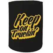 Alcohol Stubby Holder - Keep On Tracking - Funny Novelty Birthday Gift Joke Beer Can Bottle