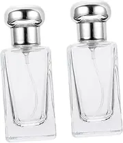 SHERCHPRY Set of 2 25ml Mushroom Perfume Bottles Empty Refillable Spray Bottles Leak Proof for Daily Use Travel