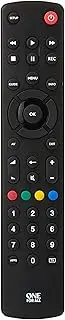 One For All Contour TV Universal Remote Control URC1210 – Ideal Replacement for All Types of TVs - with Learning Feature - Guaranteed to Work All TV Brands – Black