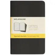 Moleskine Cahier Pocket Notebook Grid 3 Pack Black