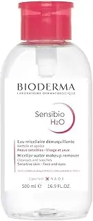 Bioderma - Sensibio - H2O Micellar Water Pump Bottle - Soothing Makeup Remover Cleanser Solution for Sensitive Skin, 500ml