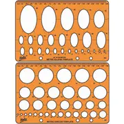 Helix Oval Ellipse Circles Template Stencil Set