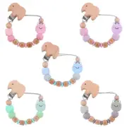 Dummy Clips Personalized Silicone Pacifier Holder Soother Chain Baby XMAS Gift