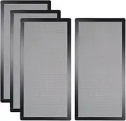 [4-Pack] 280x140mm PC Case Dust Mesh Filter Magnetic Frame Computer Fan Dust Mesh PC Cooler Filter Dustproof PVC Cover Grills Black