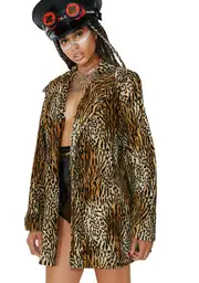 Vintage La Fete Leopard Fur Coat