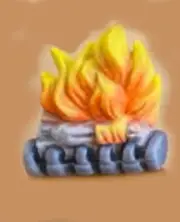 Ceramic Bisque~ Ready to Paint~ CLay Magic~ Fireplace/Logs/Fire Attachment only