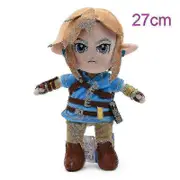 30cm Zelda Bokoblin Korok Plush Toys Cartoon Link Boy With Sword Soft Stuffed Dolls Gifts For Boys blue