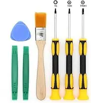 Somotoos T8 T6 T10 Screwdriver Set for Xbox One Xbox 360 Controller and PS3 PS4, Safe Prying Tool and Cleaning Brush, Computer Notebook Laptop Prying Kit Repair Tool