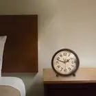 Silent Non Ticking Easy to Read Vintage Retro Style Analog Alarm Clock for