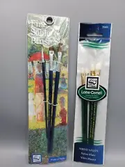 Loew Cornell Sable Brush Set 3150B and White Nylon 2060