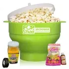 Popcorn Maker The Original Silicone Microwave Popcorn Popper, with bonus EXTRAS