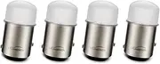 Ruiandsion 1157 BAY15D LED Bulb 2057 2357 7528 Red 12V 3014 9SMD LED Chipsets Replacement for Car RV Camper Brake Stop Parking Tail Lights (Pack of 4)