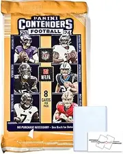2024 Panini Contenders Football NFL Retail Pack with 8 Trading Cards + Toploader + StreetCards Magnet!
