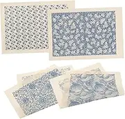 Uonlytech 4Sheets Transfer Paper for Pottery Underglaze Beautiful Chic Pottery Decals for DIY Crafts Simple and Versatile Use for Creative Pottery Art