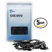 5-Pack 20" Full Chisel Chainsaw Chain for Stihl 029, MS 291 - 3/8" .050" 72 DL