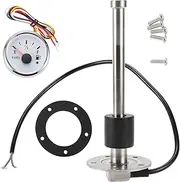 X AUTOHAUX Fuel Sending Unit and Gauge Kit 0-190 Ohms 6"(165mm) for Boat Vehicle Truck RV Fuel Sending Unit Marine Fuel Sender Unit