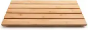 GOBAM Bamboo Bath Mat, Large, 26 x 15.75 x 1.34 inches - Water Natural