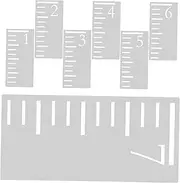OHPHCALL 7Pcs Growth Chart Template Hollow Plastic Ruler for Height Measuring Reusable Growth Ruler for Wall Decoration for Boys