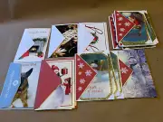 18 Assorted Christmas Cards - includes Santa and Snowman