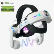 For Meta Quest 3 VR Headset with 8000mAh Battery Pack Elite Head Strap Earphone