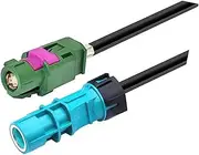 Waterproof HSD Z to Non WP HSD E Female 4-pin Connector Car LVDS Connection Cable 360 ° Panoramic Front Wire Harness Cable(HSD WPZ F to E F,6M)