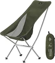 NaturehikePortable Camping Chair - Compact Ultralight Folding Backpacking Chairs (Green)