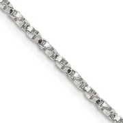 26 Inch Sterling Silver 2.25mm Twisted Box Chain